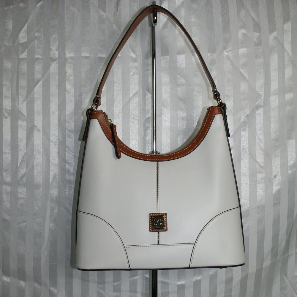 DOONEY AND BOURKE WEXFORD COLLECTION HOBO BAG WHITE